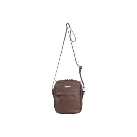 Supreme Leather Shoulder Bag Brown - Lucid Soles