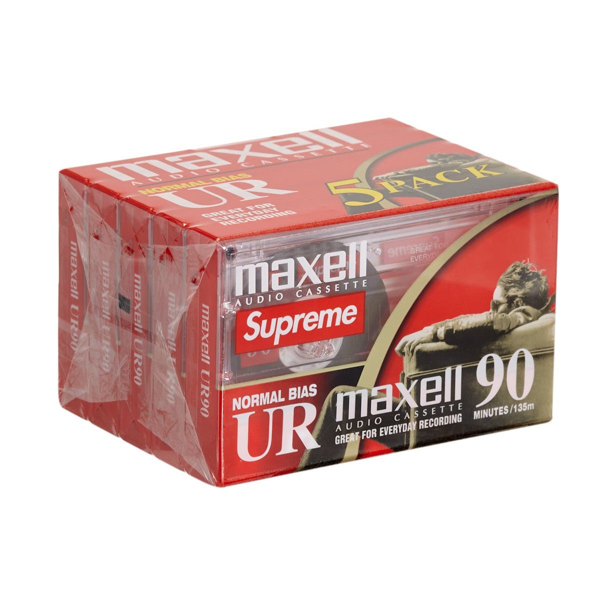 Supreme Maxell Cassette Tapes (5 Pack) Clear - Lucid Soles
