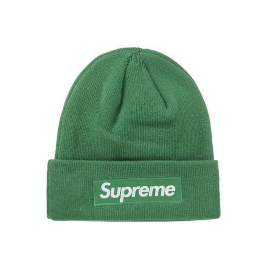 Supreme New Era Box Logo Beanie (FW24) Green - Lucid Soles