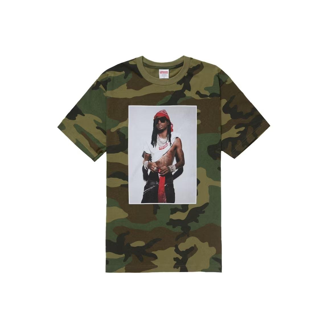 Supreme Playboi Carti Tee Woodland Camo - Lucid Soles
