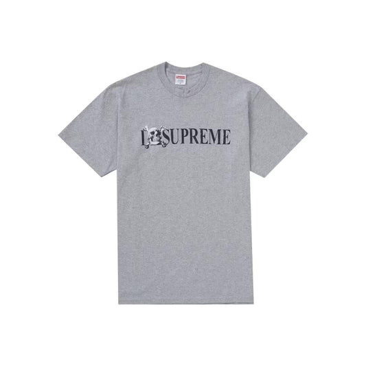 Supreme Skull Tee Heather Grey - Lucid Soles