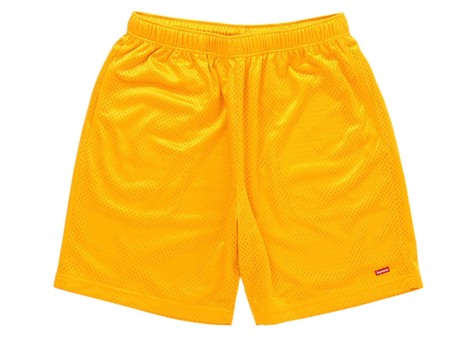 Supreme Small Box Baggy Mesh Short Gold - Lucid Soles