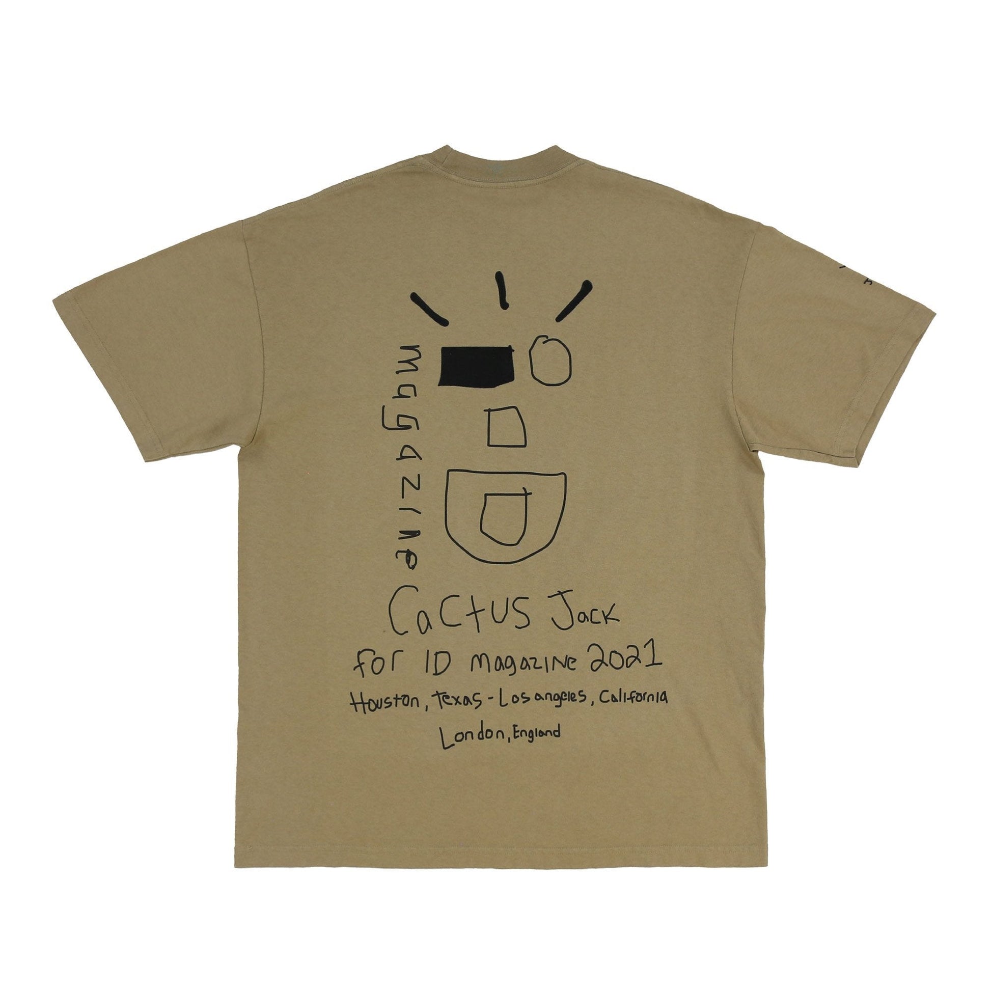 Travis Scott Cactus Wink Tee Khaki - Lucid Soles