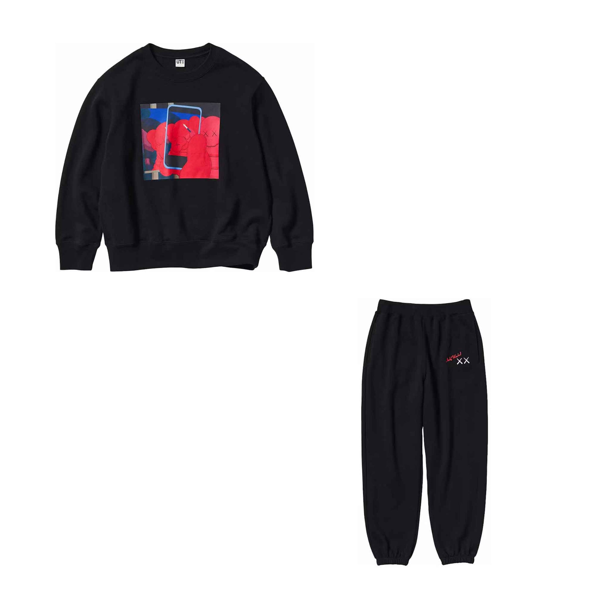 KAWS x Uniqlo Warhol Mens Graphic Sweatshirt (Full Set) - Lucid Soles