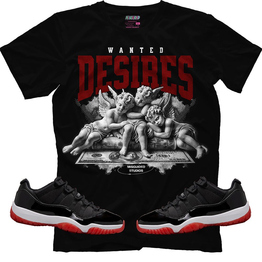 Wanted Desires (Air Jordan 11 Low Bred) T-Shirt - Lucid Soles