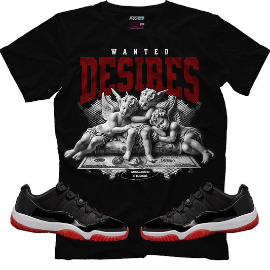 Wanted Desires (Air Jordan 11 Low Bred) T-Shirt - Lucid Soles