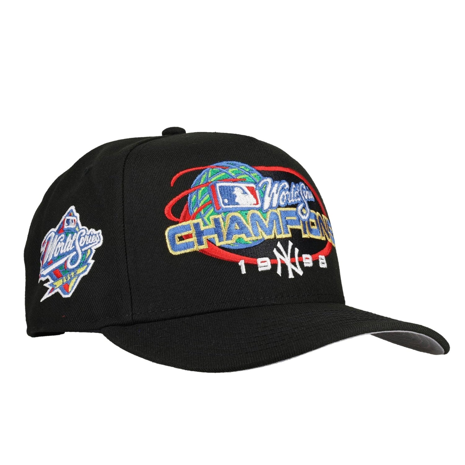 New York Yankees 1998 Champs New Era 9Fifty A Frame Snapback Hat (Black) - Lucid Soles