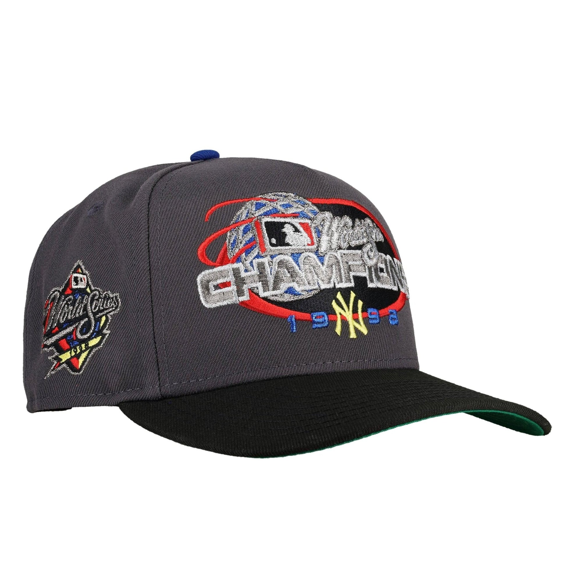 New York Yankees 1998 Champs New Era 9Fifty A Frame Snapback Hat (Graphite) - Lucid Soles