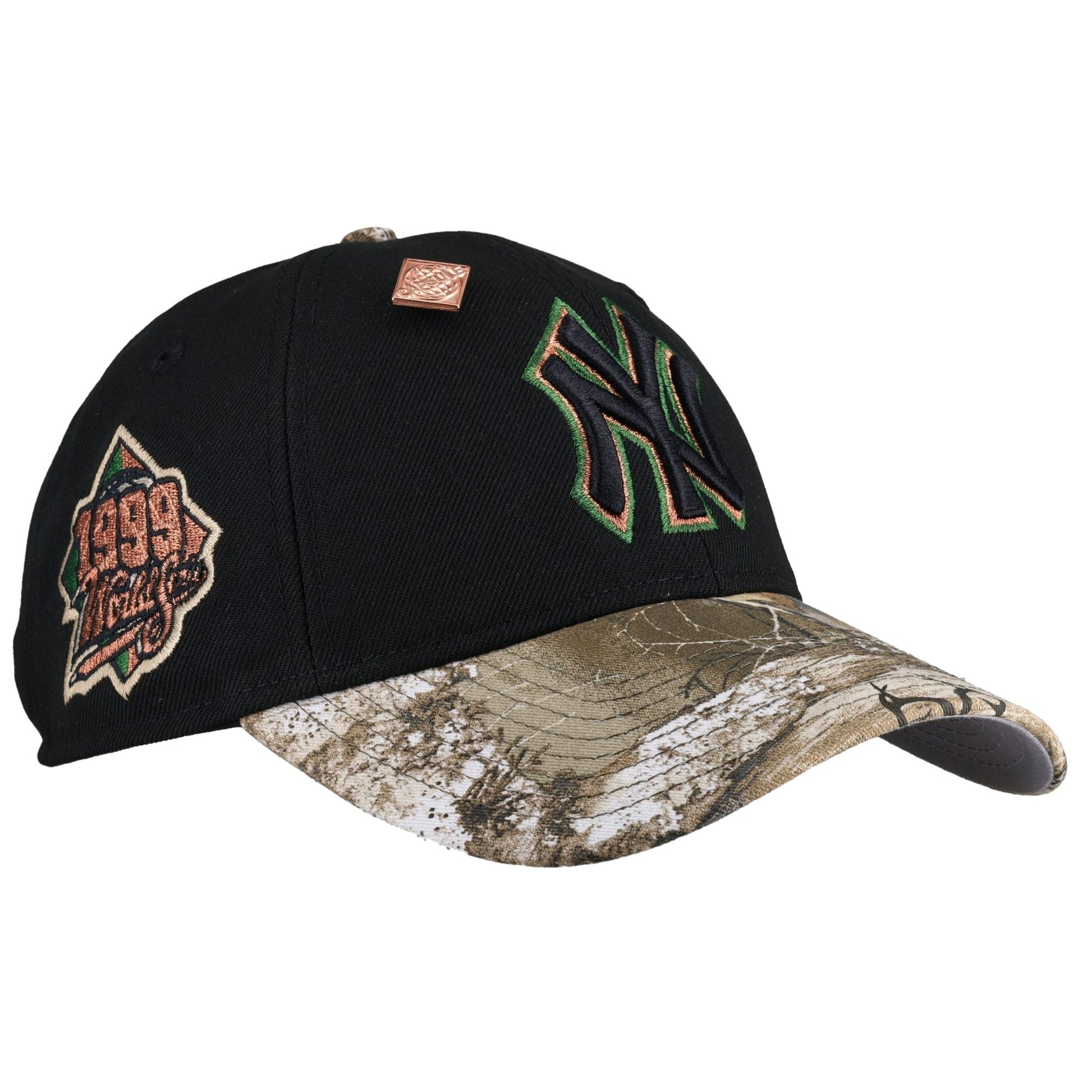 New York Yankees New Era 9Twenty Dad Hat Real tree Remastered 1999 World Series - Lucid Soles