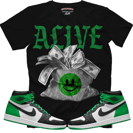 Alive (Air Jordan 1 Lucky Green) T-Shirt - Lucid Soles