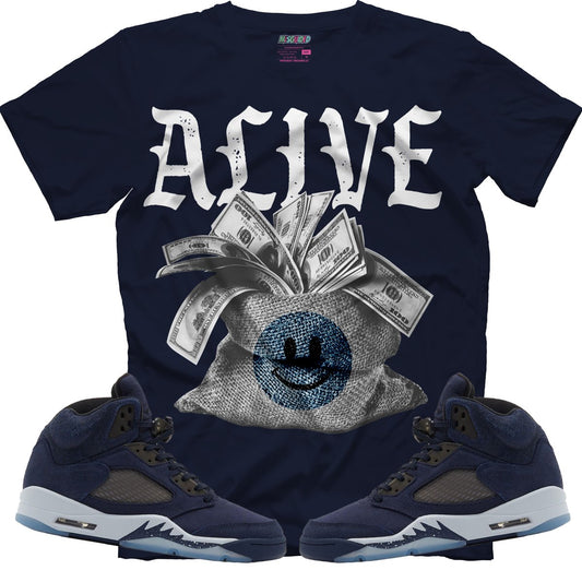 Alive (Air Jordan 5 Midnight Navy) T-Shirt - Lucid Soles
