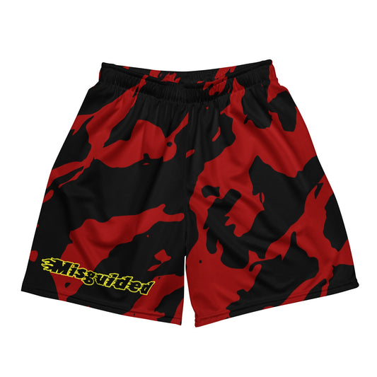 Misguided Camo (Air Jordan 14 Ferrari) Mesh Shorts - Lucid Soles