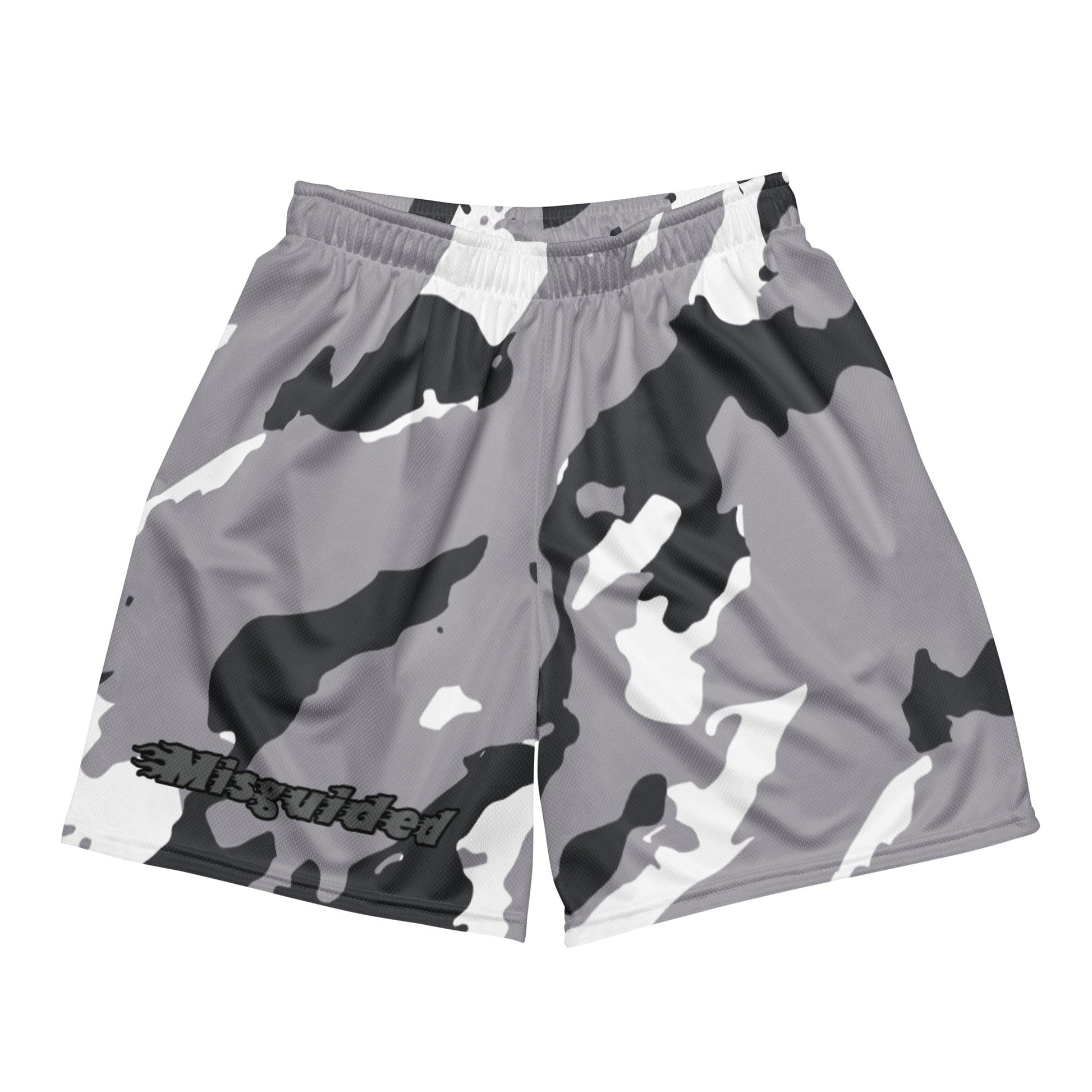 Misguided Camo (Air Jordan 9 Cool Grey) Mesh Shorts - Lucid Soles