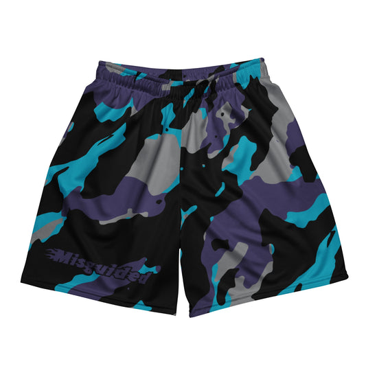 Misguided Camo (Air Jordan 8 Aqua) Mesh Shorts - Lucid Soles