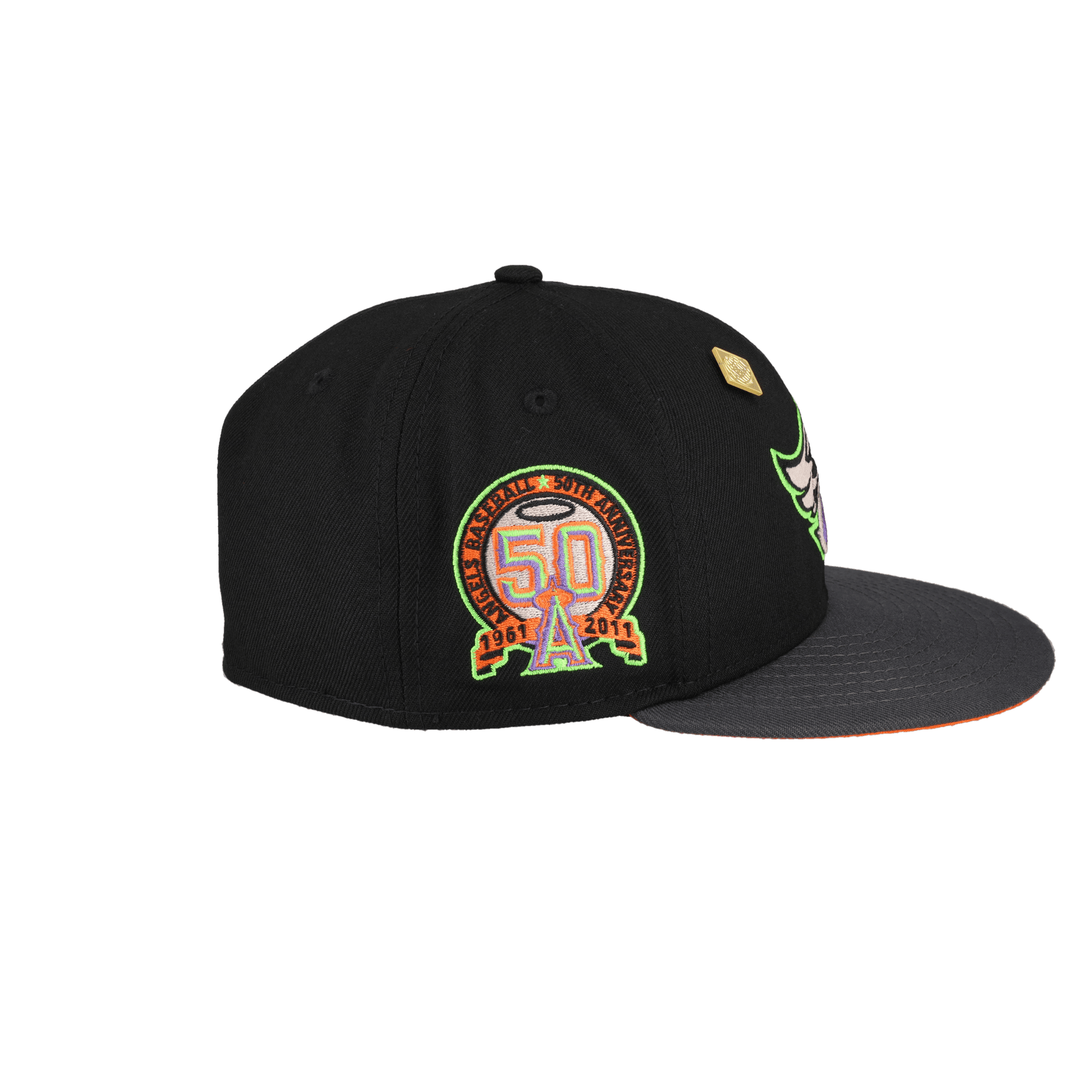 California Angels 50th Anniversary Patch 59Fifty Fitted Hat - Lucid Soles