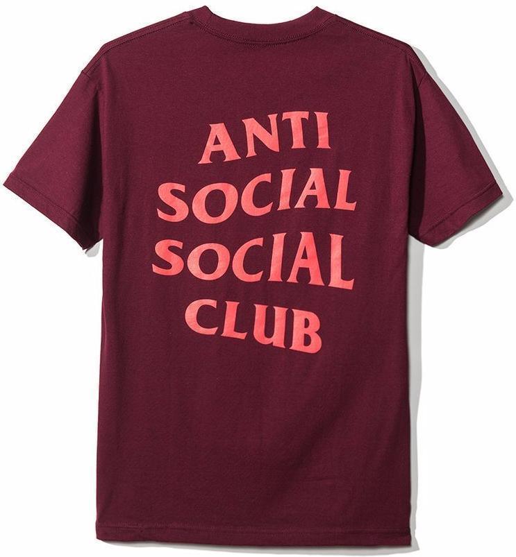Anti Social Social Club Logo Tee (Maroon)