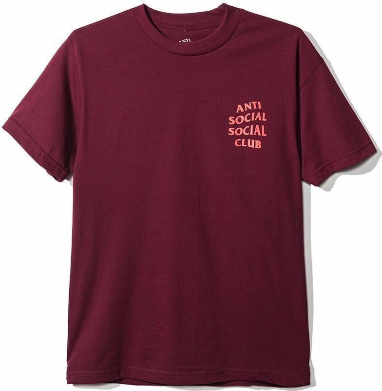 Anti Social Social Club Logo Tee (Maroon)