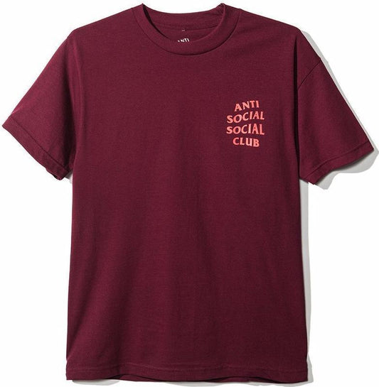 Anti Social Social Club Logo Tee (Maroon)