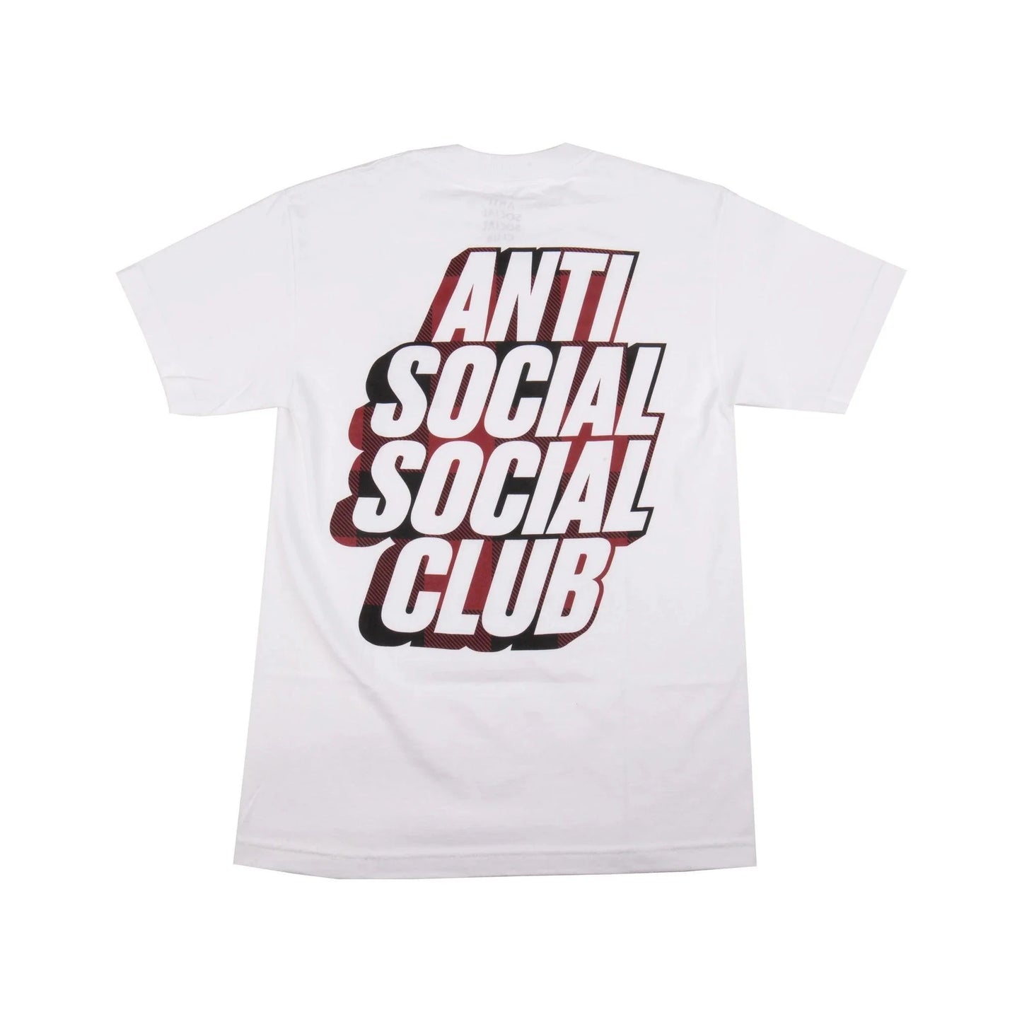 Anti Social Social Club Plaid Red Tee (White)