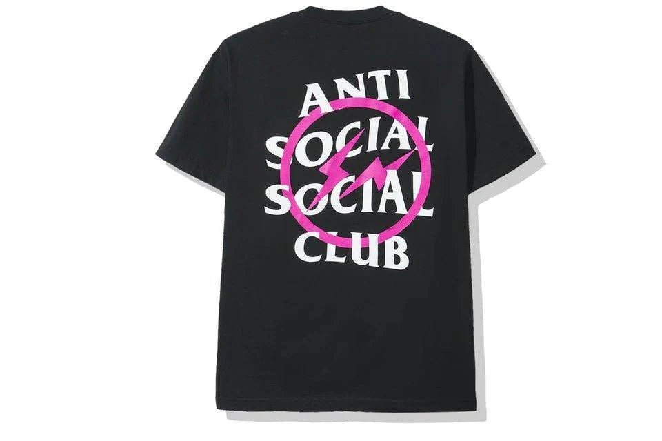 Anti Social Social Club x Fragment Pink Bolt Tee - Lucid Soles