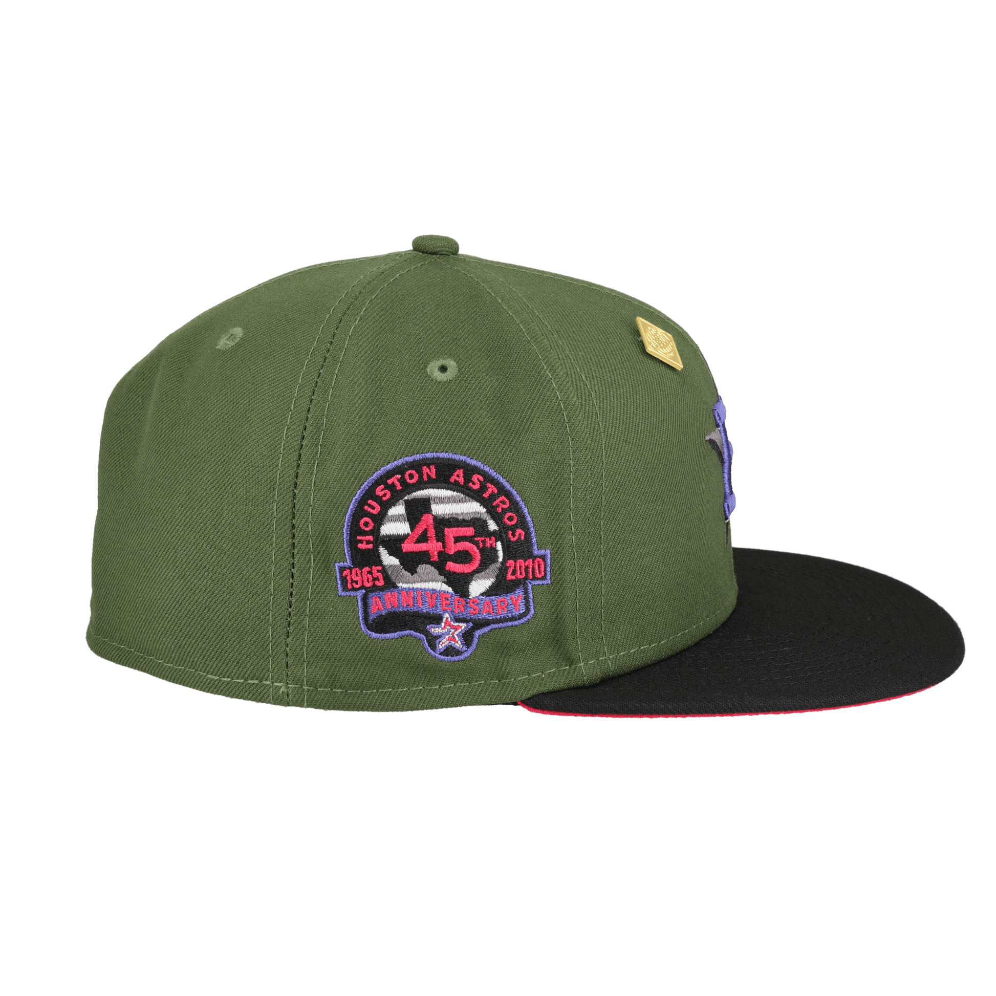 Houston Astros 45th Anniversary Patch Fitted Hat - Lucid Soles