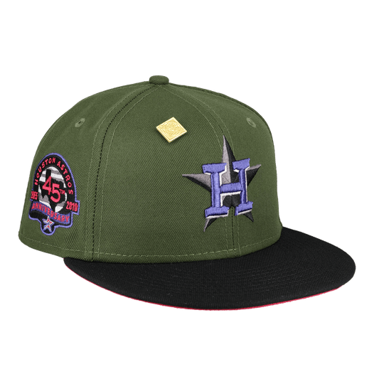 Houston Astros 45th Anniversary Patch Fitted Hat - Lucid Soles