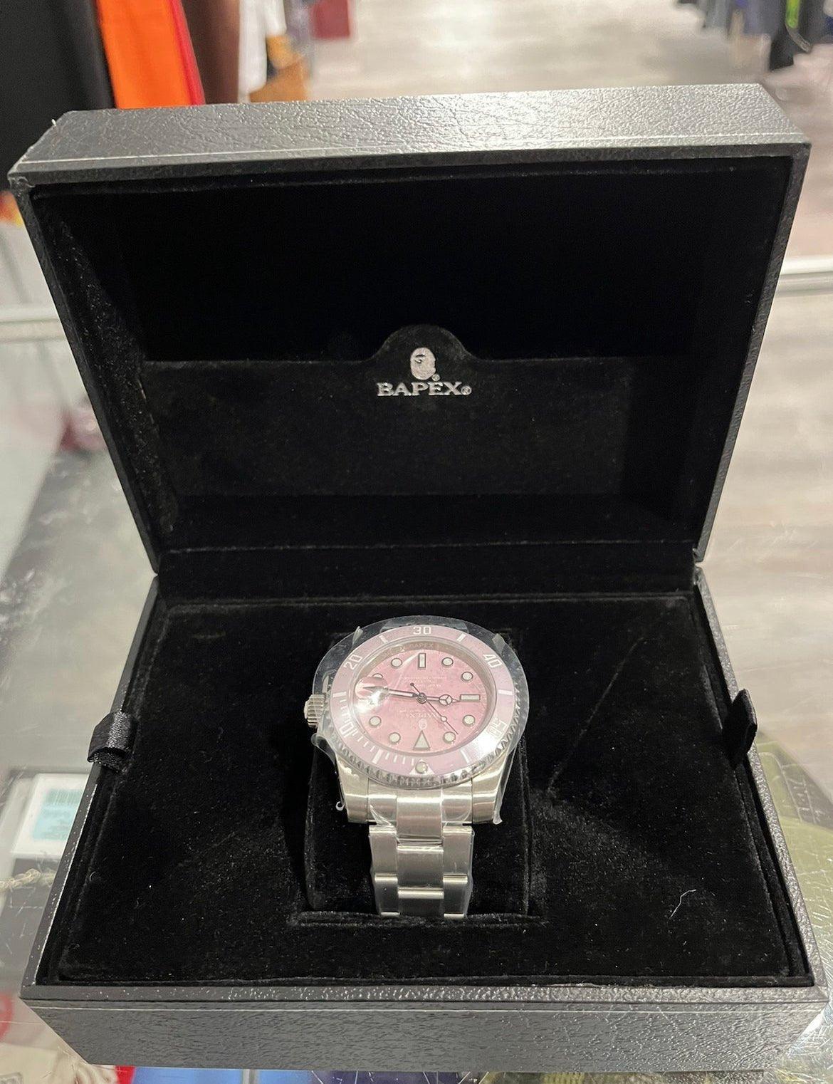 BAPE A Bathing Ape Type 1 Bapex Watch (2022) Pink Silver - Lucid Soles