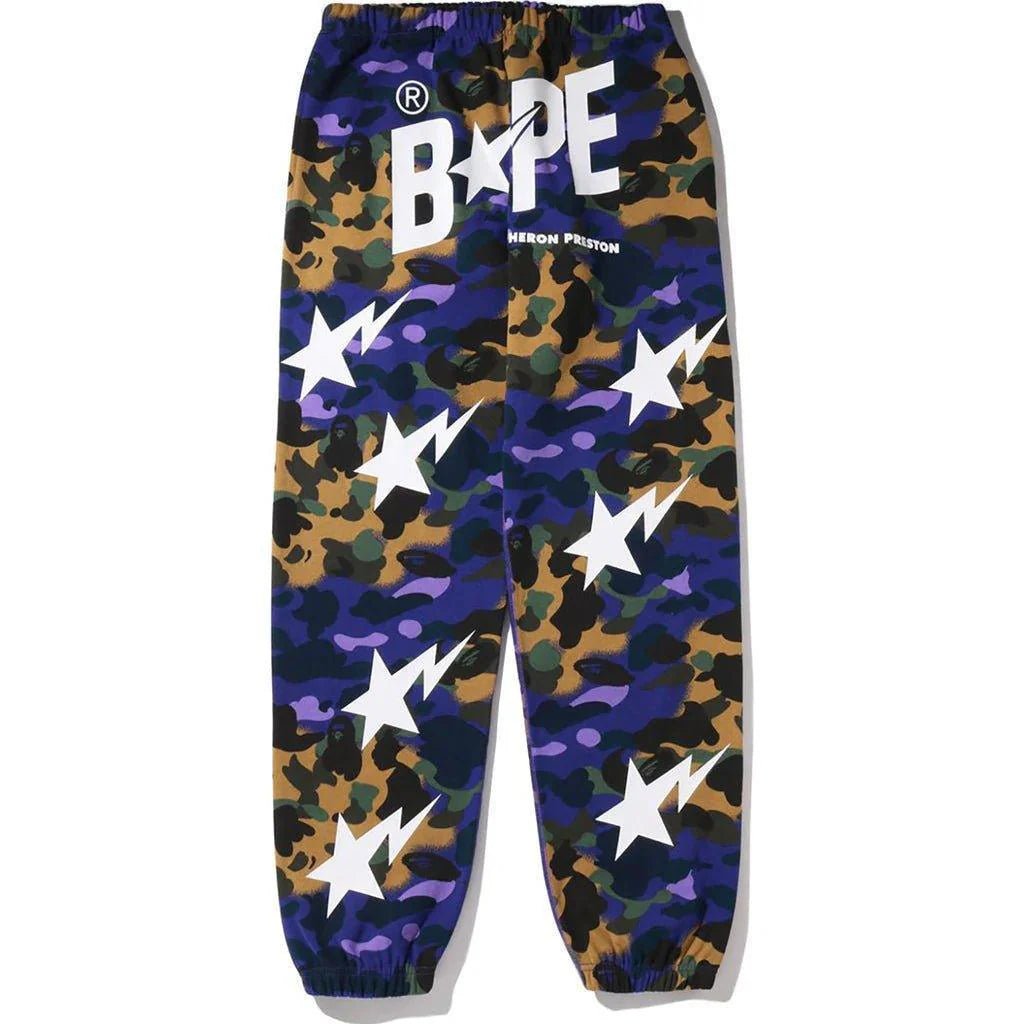 Bape x Heron Preston Mix 1st Camo Sweat Pants - Lucid Soles