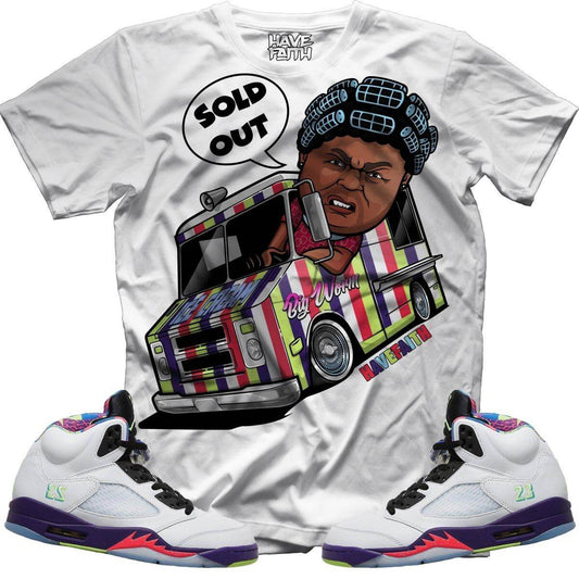 Big Worm (Alt Bel - Air Retro 5's) T-Shirt - Lucid Soles