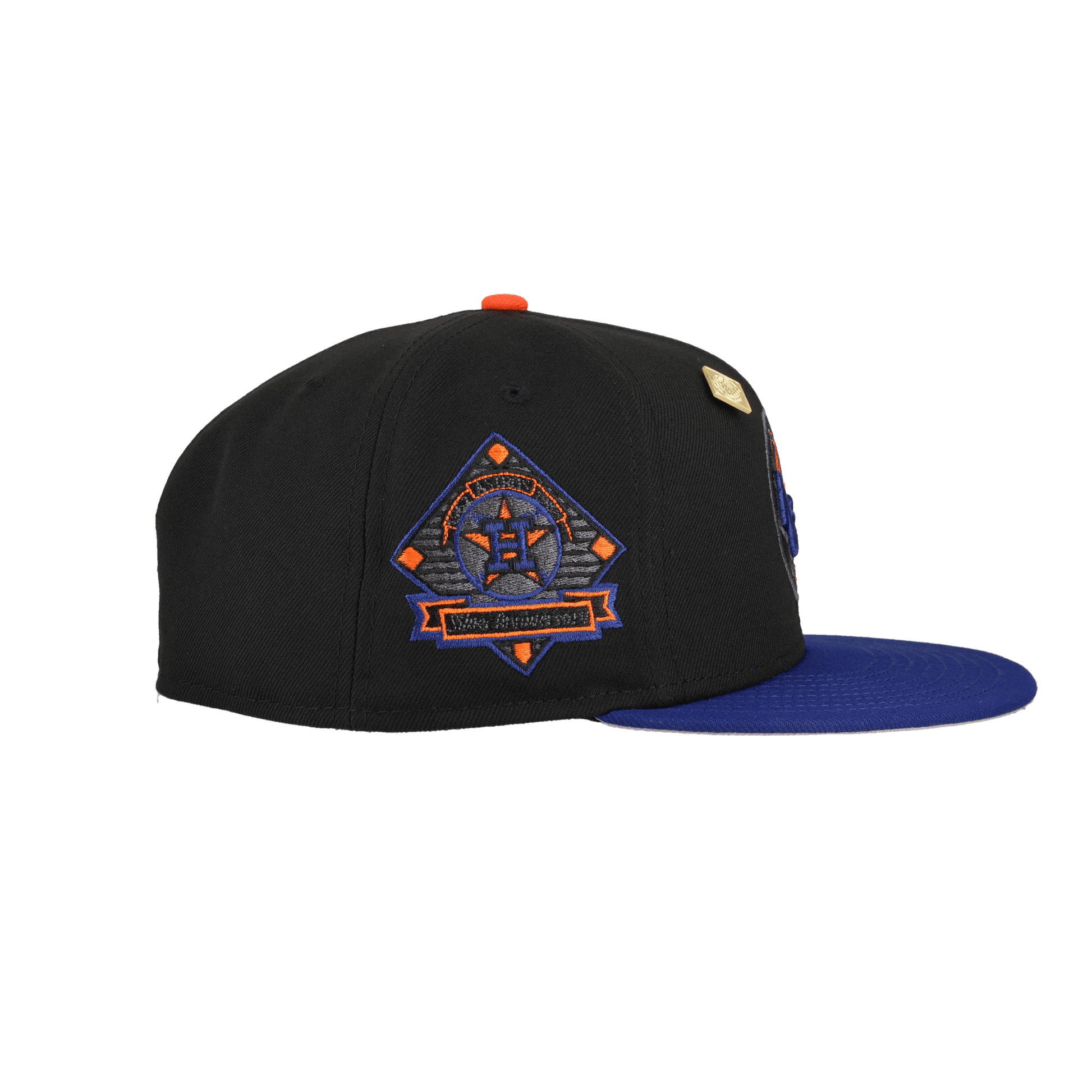 Houston Astros 25th Silver Anniversary Patch Black 59Fifty Fitted Hat - Lucid Soles