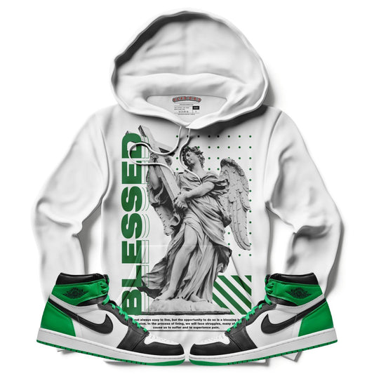 Blessed (Air Jordan 1 Lucky Green) Hoodie - Lucid Soles