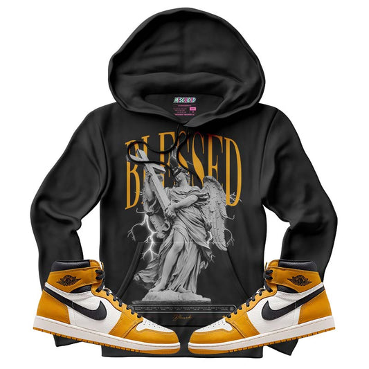 Blessed (Air Jordan 1 Retro High OG 'Yellow Ochre) Hoodie - Lucid Soles