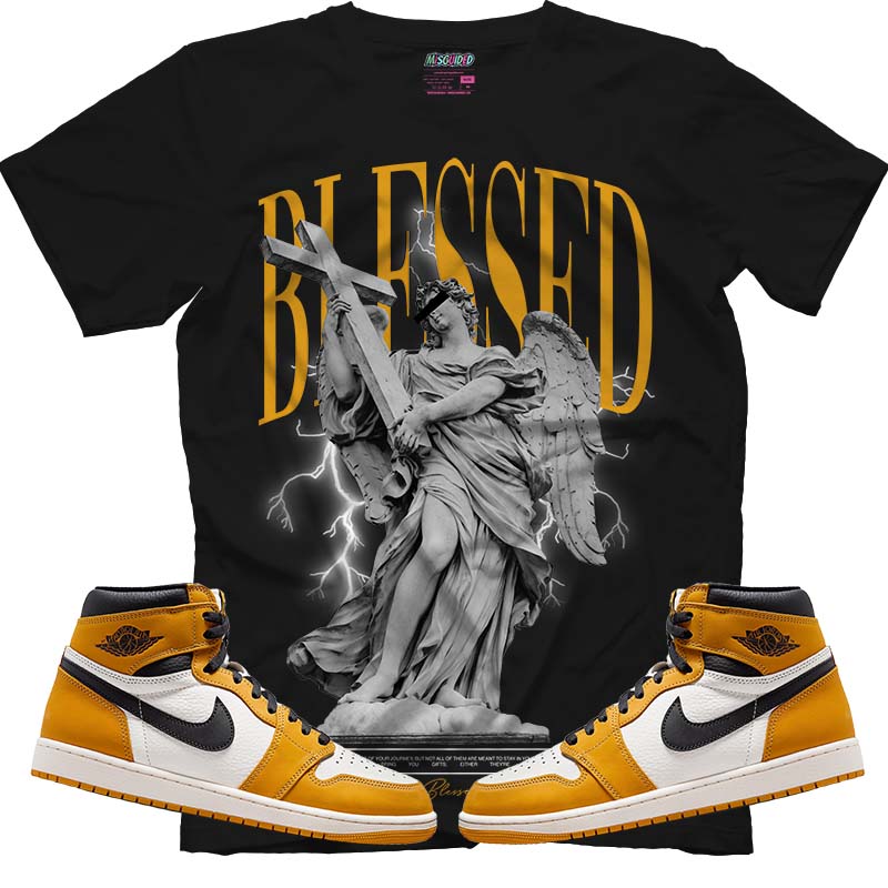 Blessed (Air Jordan 1 Retro High OG 'Yellow Ochre') T-Shirt - Lucid Soles
