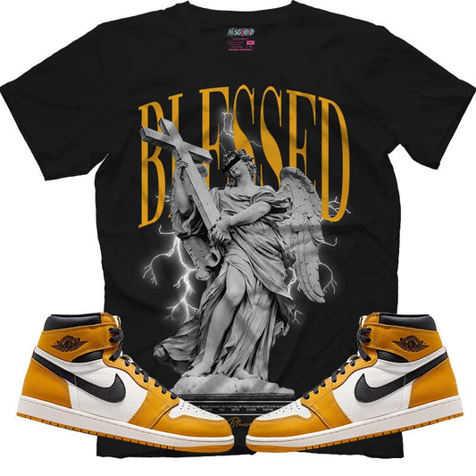 Blessed (Air Jordan 1 Retro High OG 'Yellow Ochre') T-Shirt - Lucid Soles