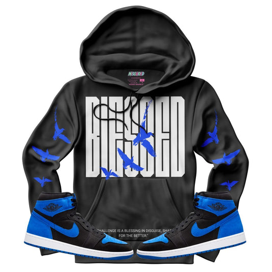 Blessed (Air Jordan 1 Royal Reimagined) Hoodie - Lucid Soles