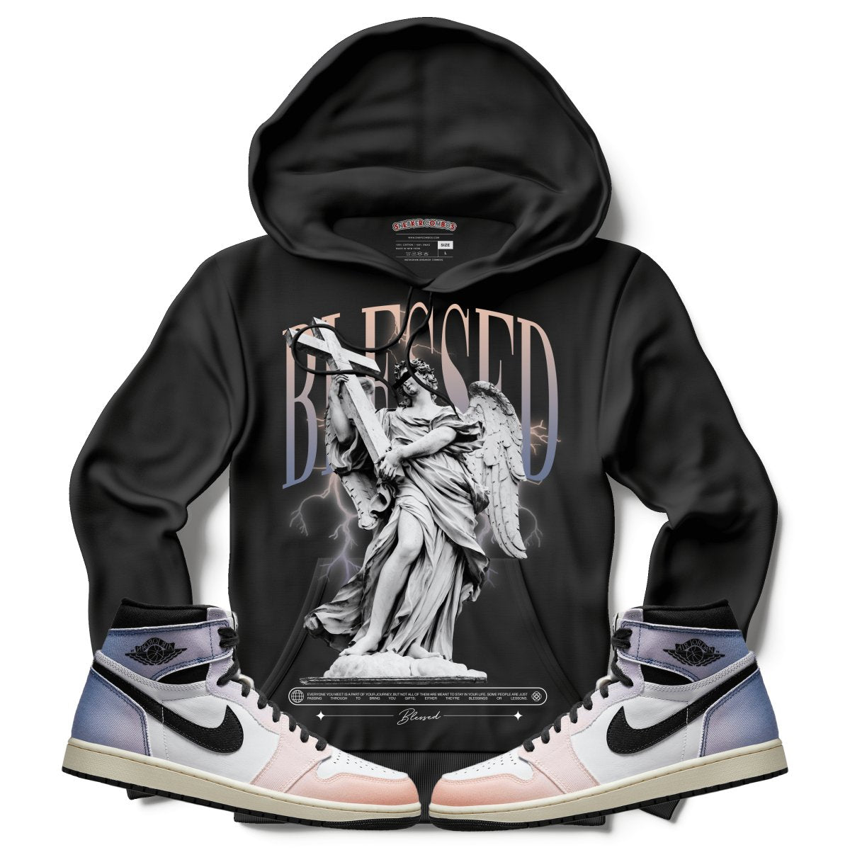 Blessed ( Air Jordan 1 Skyline) Hoodie - Lucid Soles