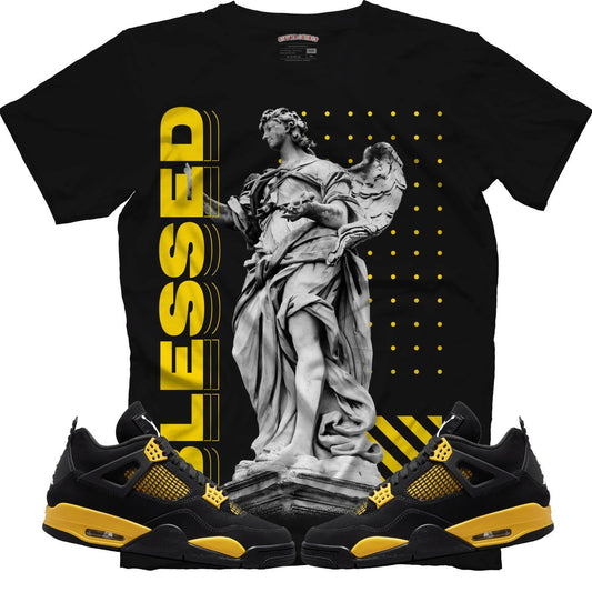 Blessed (Air Jordan 4 Thunder) T-Shirt - Lucid Soles