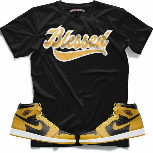 Blessed (Retro 1 Pollen) T-Shirt - Lucid Soles