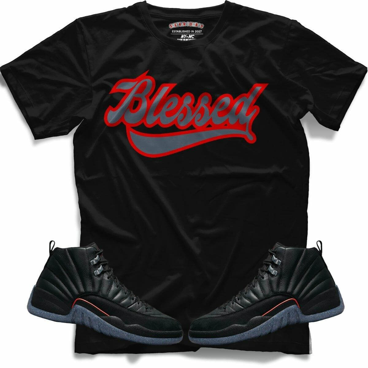 Blessed (Retro 12 Utility) T-Shirt - Lucid Soles
