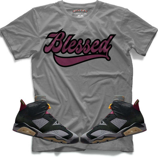 Blessed (Retro 6 Bordeaux) T-Shirt - Lucid Soles