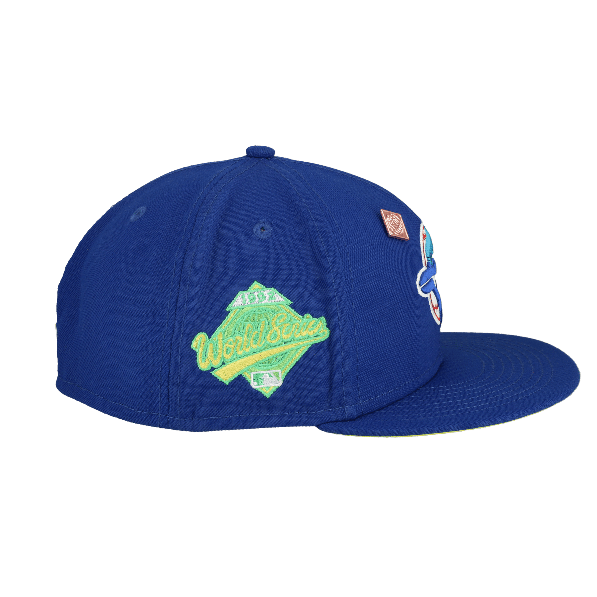 Toronto Blue Jays Citrus Pop 1992 World Series Patch Fitted Hat - Lucid Soles