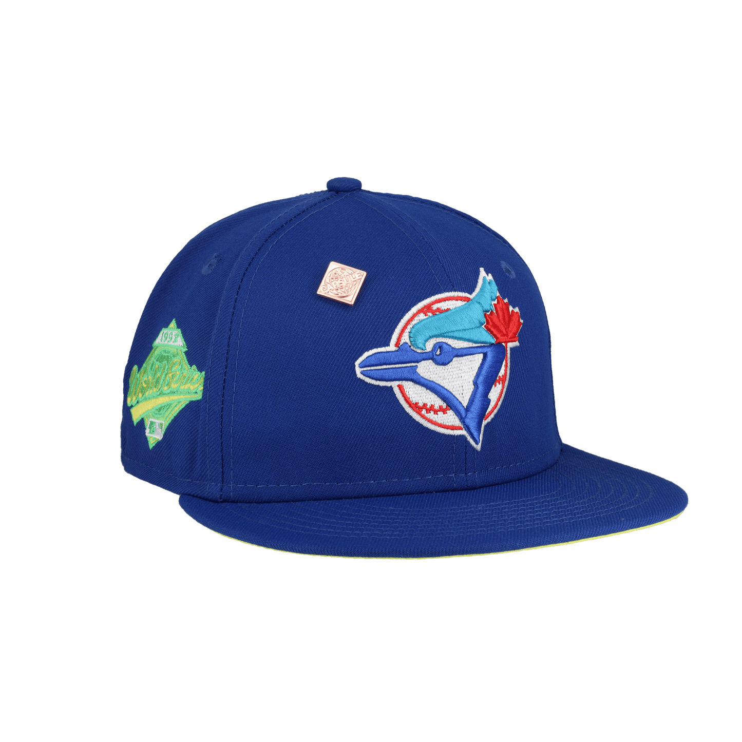 Toronto Blue Jays Citrus Pop 1992 World Series Patch Fitted Hat - Lucid Soles