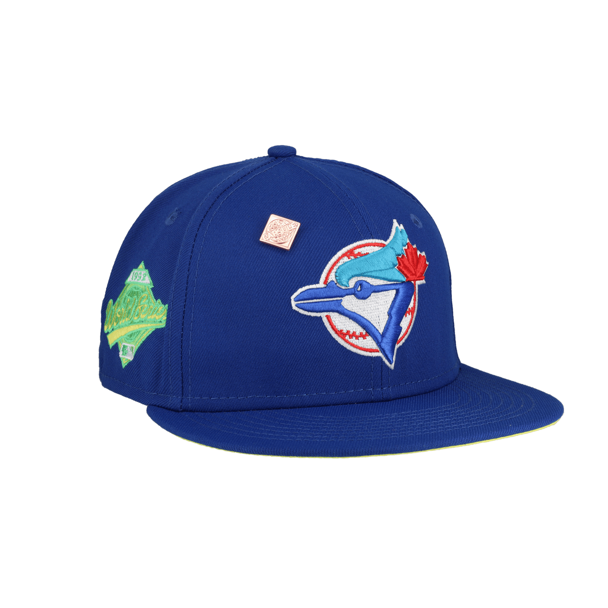 Toronto Blue Jays Citrus Pop 1992 World Series Patch Fitted Hat - Lucid Soles