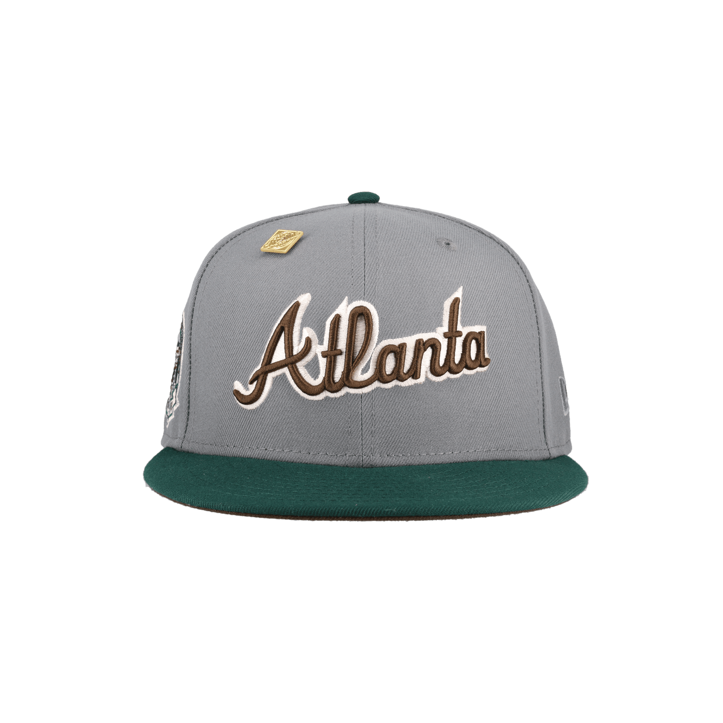 Atlanta Braves Grey 2017 Inaugural Season Patch 59Fifty Fitted Hat - Lucid Soles
