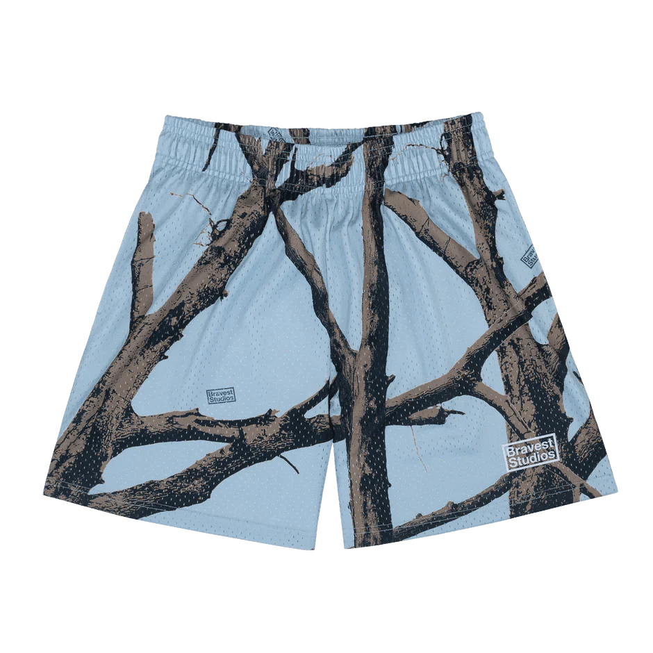 Bravest Studios Tree Camo Short Baby Blue