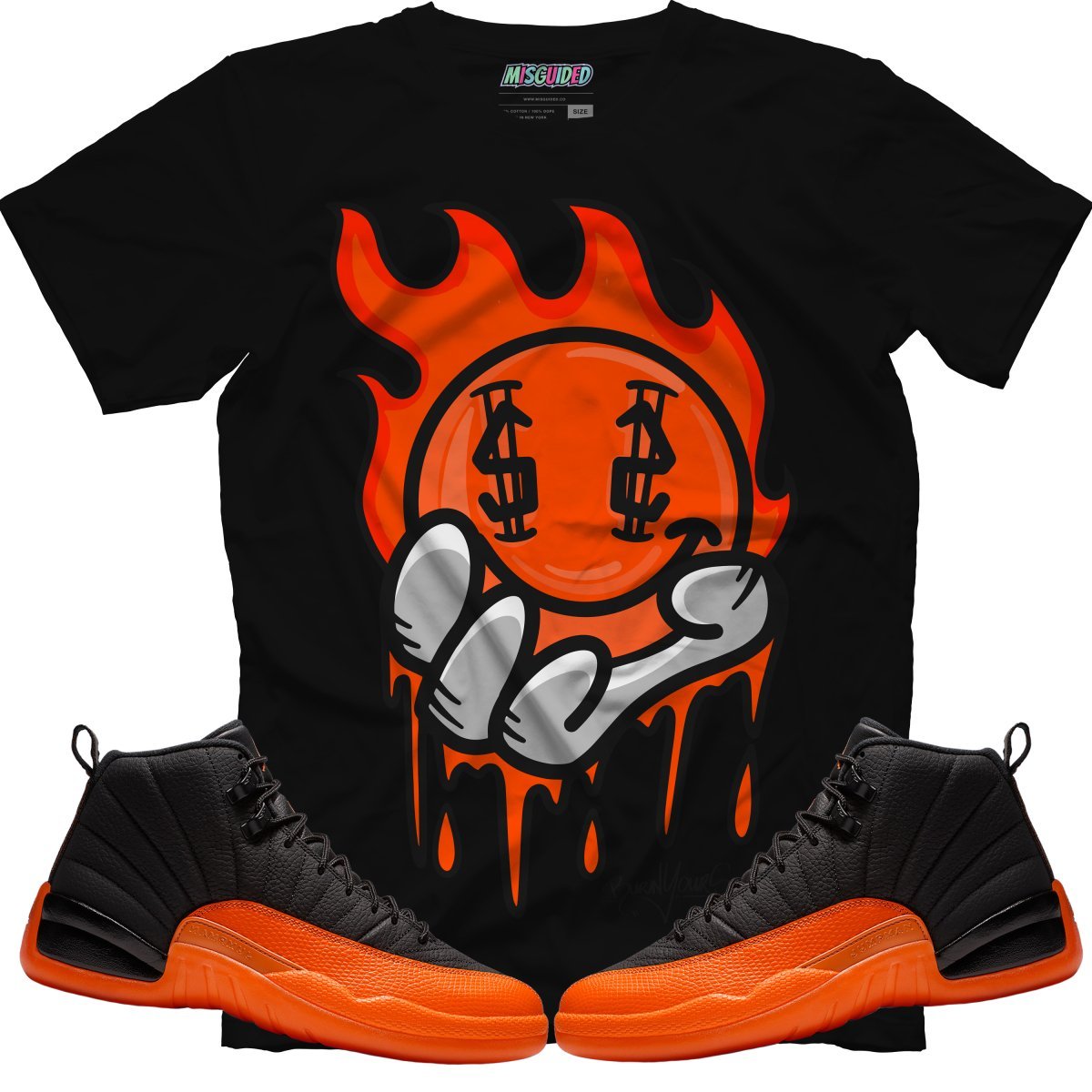 Burn Your Soul (Air Jordan 12 Brilliant Orange) T-Shirt - Lucid Soles