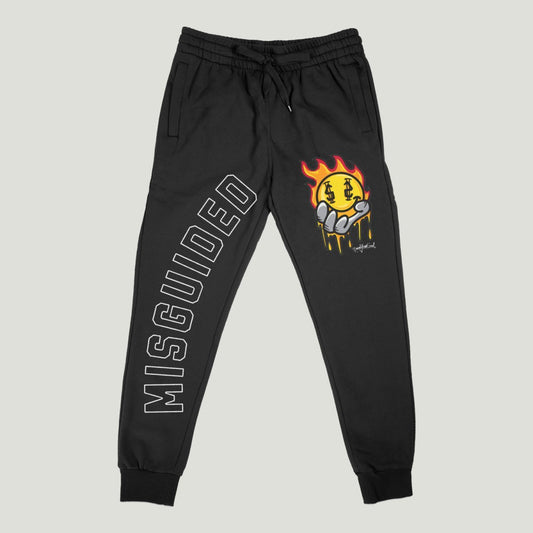 Burn Your Soul (Air Jordan 2 Black Cement) Joggers - Lucid Soles
