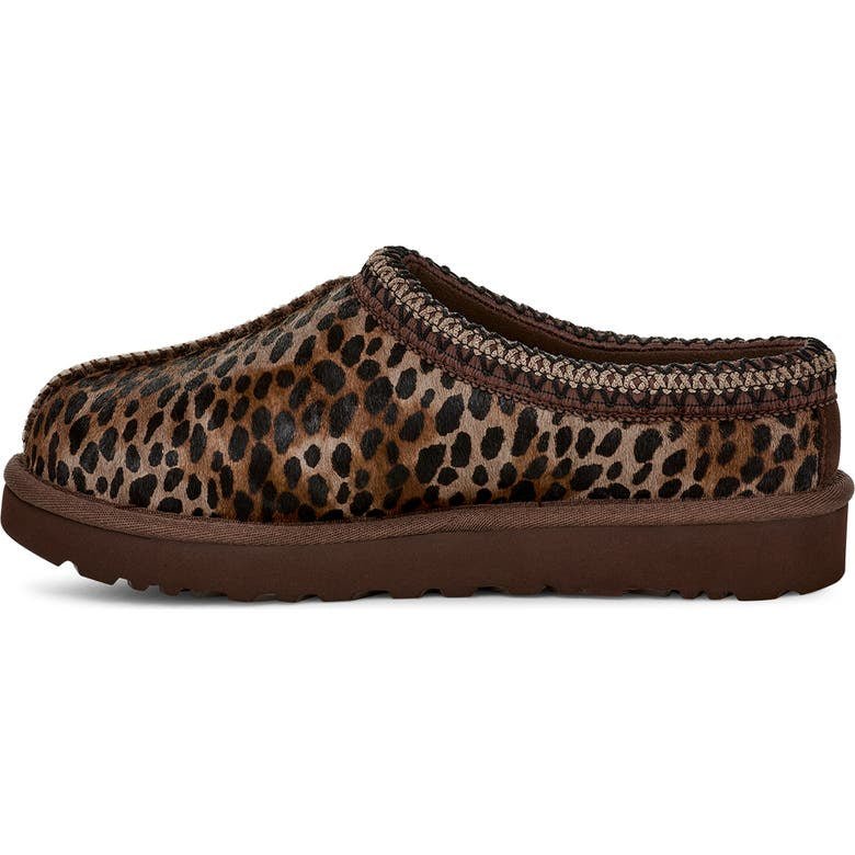 UGG Tasman Slipper Caspian Leopard Print Burnt Cedar (Women's) - Lucid Soles
