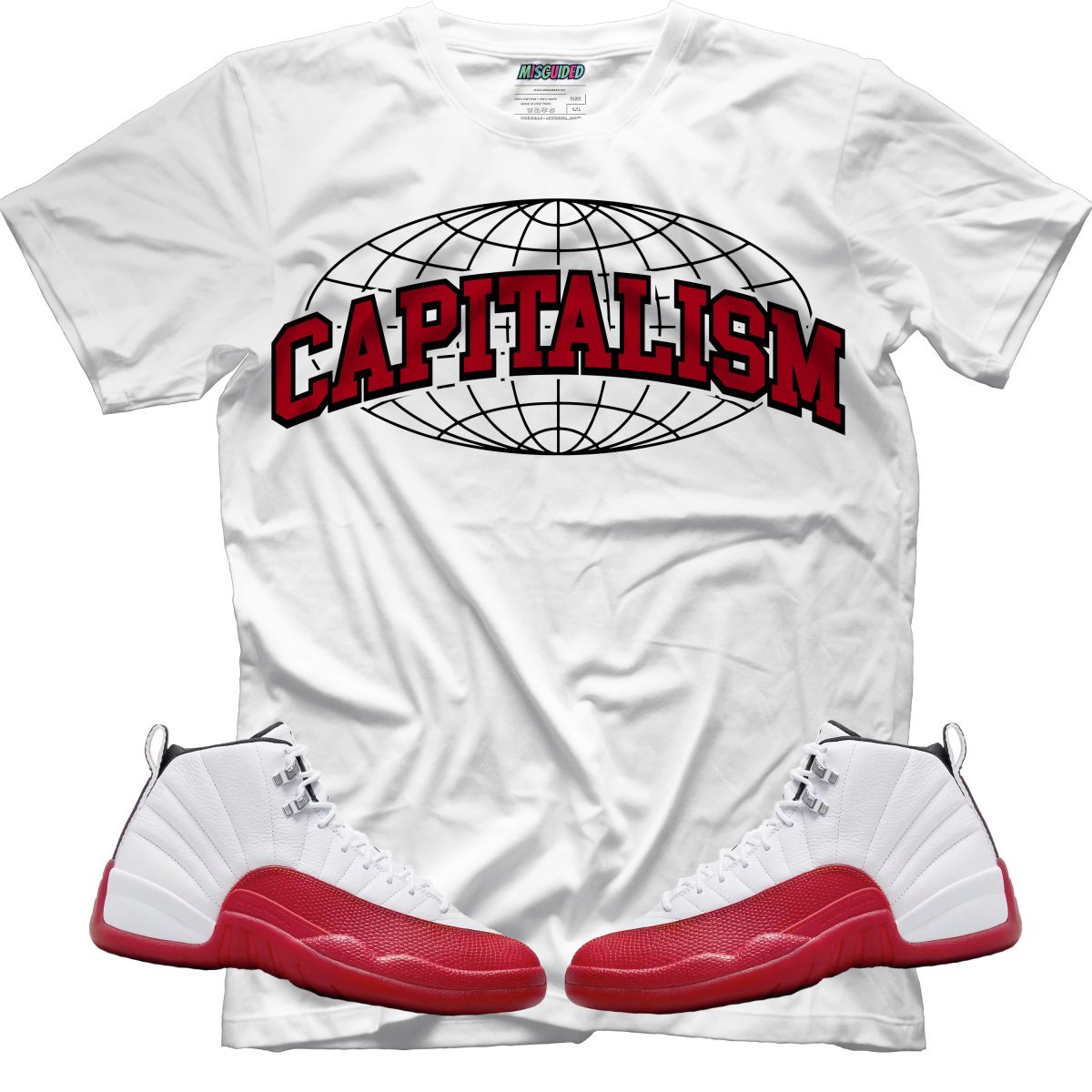 Capatilism (Air Jordan 12 Cherry) T-Shirt - Lucid Soles