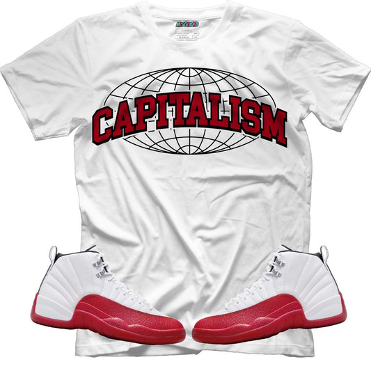 Capatilism (Air Jordan 12 Cherry) T-Shirt - Lucid Soles